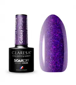 Claresa - Esmalte semipermanente Soak off - Galaxy Purple