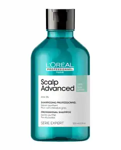 L'Oréal Professionnel - Champú Anticaspa Con Activos Dermatológicos Scalp Advanced Serie Expert 300 Ml