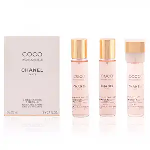 Coco Mademoiselle eau de toilette twist & spray 3 recargas 3 x 20 ml