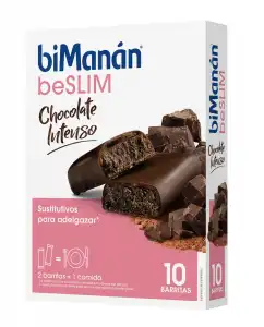 BiManán® - Barritas Chocolate Intenso Sustitutive Bimanán