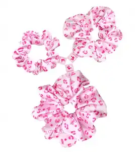 GLOV - *Barbie* - Pack de 3 coleteros scrunchie - Pink Panther