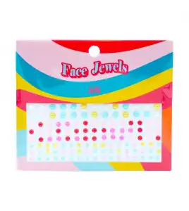 Jovo - Adhesivos para rostro Face Jewels - Pastel