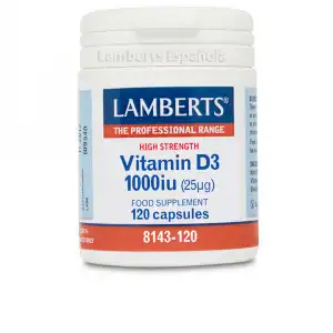 Vitamina D3 1000 Ui (25µg) 120 cápsulas