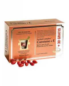 Pharma Nord - 150 Cápsulas Para La Piel ActiveComplex Caroteno + E