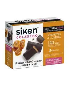 Siken® - 8 Barritas Siken Sustitutivo Colageno Caramelo Siken