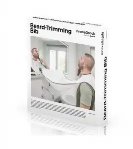 InnovaGoods - Babero recoge barba para afeitado Beard-Trimming Bib