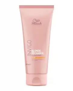 Wella Professionals - Acondicionador Invigo Blonde Recharge Cabellos Rubios Cálidos 200 Ml