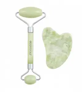 Ecotools - Set rodillo facial y gua sha de jade