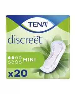 Tena - Compresas de incontinencia para perdidas de orina mini discreet Tena.