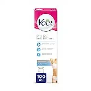 Veet Veet Crema Depilatoria Axilas y Zona Bikini Piel Sensible, 100 ml