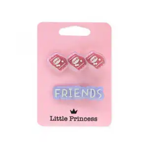 Little Princess Set 2 Clips Friends y Bricks