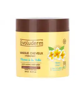 Evoluderm - Mascarilla capilar hidratante Monoï à la Folie - 500ml