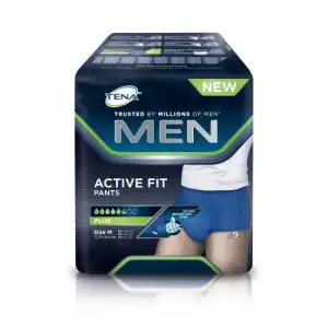 Tena Men Active Fit Pants 9 und Ropa Interior Desechable Para Hombres con Incontinencia Moderada-Grave