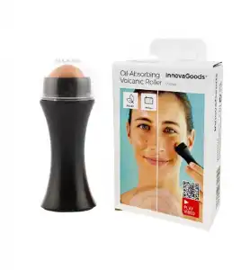 InnovaGoods - Rodillo facial volcánico matificante Ovoller