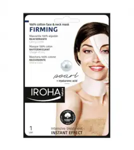 Iroha Nature - Mascarilla Reafirmante de Papel para Cara y Cuello - Perla