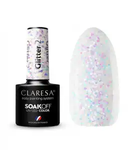 Claresa - Esmalte semipermanente Soak off - 02: Glitter