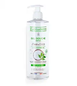 Evoluderm - Gel de ducha detox - Pluie de Coco - 500ml