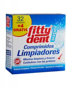 Fittydent - 32 Comprimidos Limpiadores