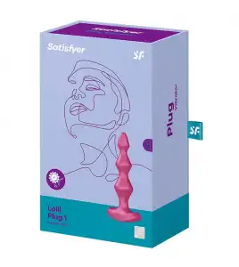 Satisfyer - Vibrador anal Lolli Plug 1 - Burdeos