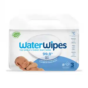 Waterwipes toallitas baby agua 99,9% bio 180 u