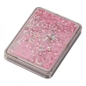 PERFUMANIA Espejo Rectangular Glitter 1 und Espejo de Bolsillo