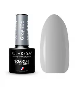 Claresa - Esmalte semipermanente Soak off - 206: Gray