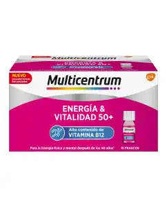 Multicentrum - 15 Frascos Energía &Vitalidad 50+