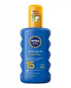 NIVEA - Leche Solar En Spray Protege & Hidrata SPF 15 Sun