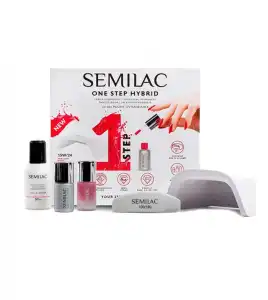 Semilac - Set de manicura semipermanente One Step Hybrid