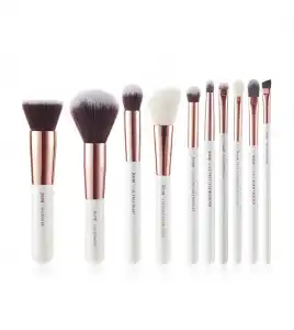 Jessup Beauty - Set de brochas 10 piezas - T216: White/Rose Gold