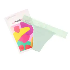 Kiwitas Tanga Encaje braguitas menstruales verde #M