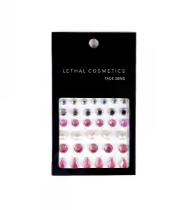 Lethal Cosmetics - Joyas adhesivas para rostro Face Gems - Tear Drops