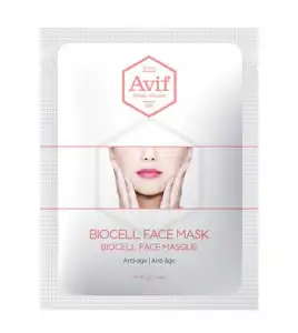 Avif - Mascarilla facial anti edad de bio-celulosa