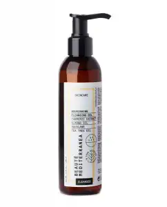 Beauté Mediterranea - Oleo Gel Limpiador Facial Nourishing Cleansing Oil Vegano 99% De Ingredientes Naturales 200 Ml