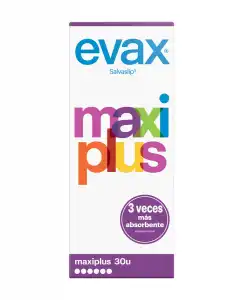 EVAX - 30 Protegeslips Maxi Plus Salvaslip