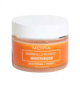 Moira - Crema iluminadora Moisturizer - Vitaminas B, C y E