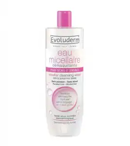 Evoluderm - Agua micelar - Pieles secas y sensibles - 500ml