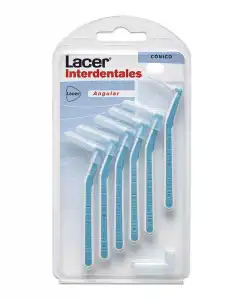 Lacer - 6 Cepillos Interdentales Cónico Angular