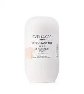 Byphasse - Desodorante roll-on 48h Aceite de Almendra Dulce