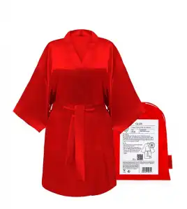 GLOV - Bata satén Kimono Style - Roja