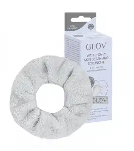 GLOV - Limpiador y coletero scrunchie Skin Cleansing - Silver Stone