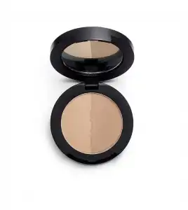 Revolution Pro - Sombra para cejas en polvo Duo Brow - Taupe