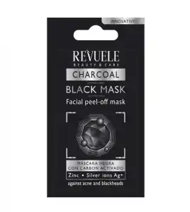 Revuele - Mascarilla facial negra de carbón activo peel off (15 ml)