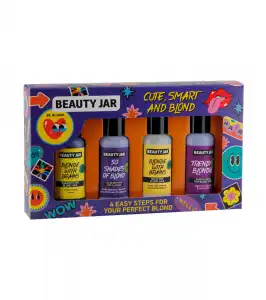 Beauty Jar - Set de regalo para cabello rubio Cute, Smart and Blond