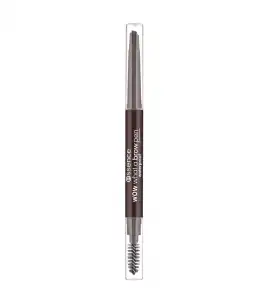 essence - Lápiz de cejas waterproof Wow What a Brow - 04: Black Brown