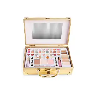 Estuche Dorado Set Maquillaje