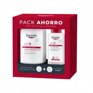 Pack pH5 Loción Enriquecida + Gel de Baño 1200 ml