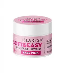 Claresa - Gel constructor Soft & Easy - Baby pink - 45 g