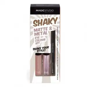 Magic Studio Shaky Matte & Metal Eye Colour Kit 1 und Set maquillaje para ojos