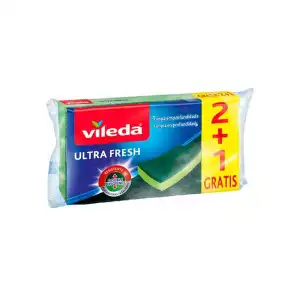 VILEDA Ultra Fresh 3 und Estropajo Fibra con Esponja